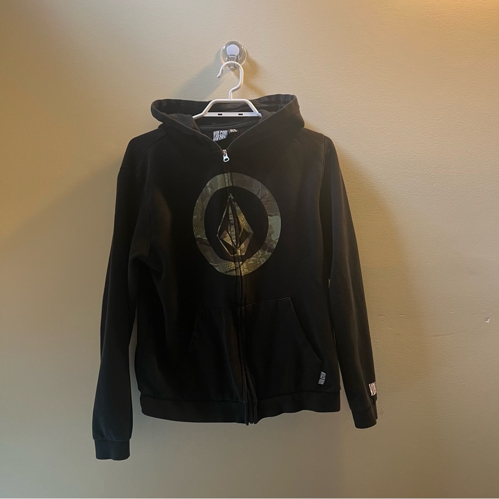 Volcom Black Zip-Up Jacket
